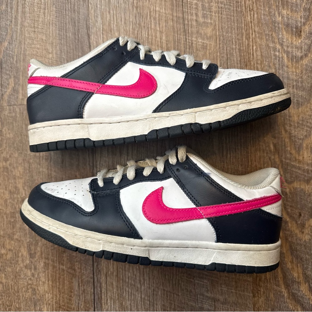 Nike Dunk Low GS Dark Obsidian Fierce Pink White